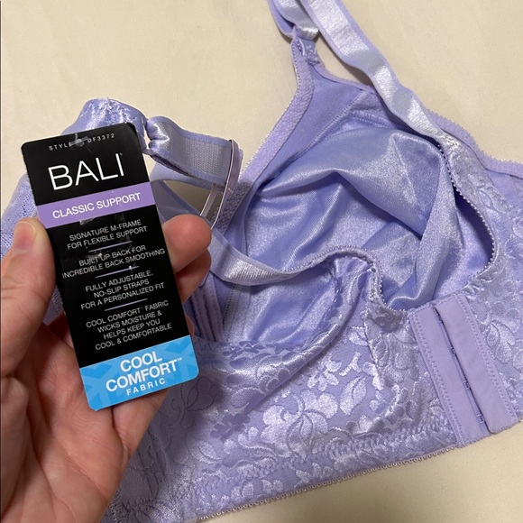 NWT. BALI Bra. Size 38D. Wireless. Purple. - Picture 4 of 5